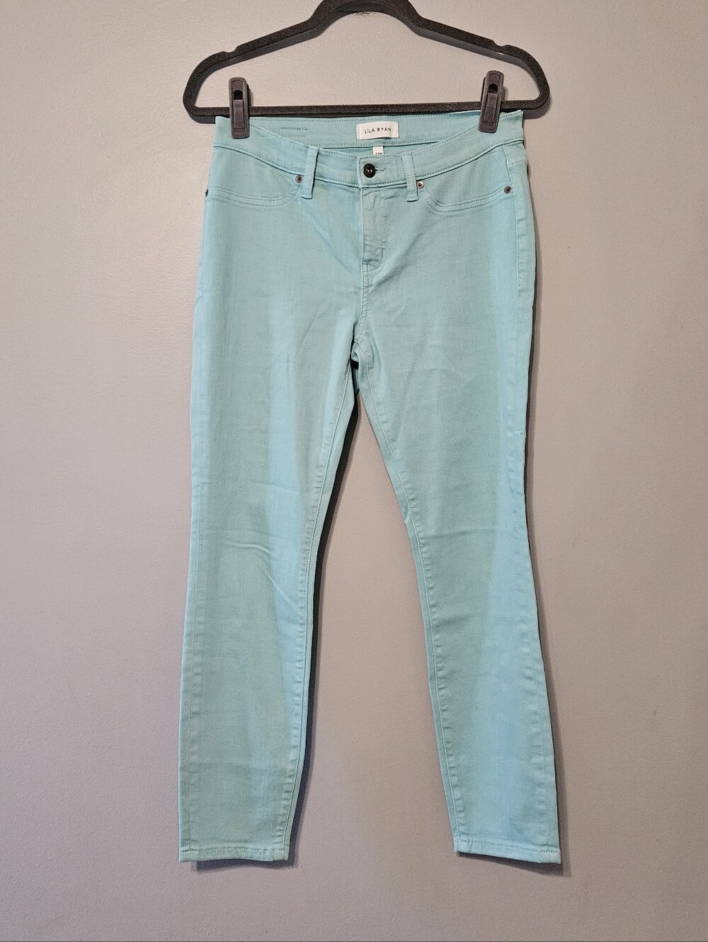LILA RYAN Mint Green Skinny Jeans
